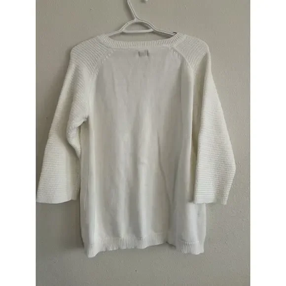Izod Womens Sweater With Gold Shoulder‎ Zip - Picture 2 of 6